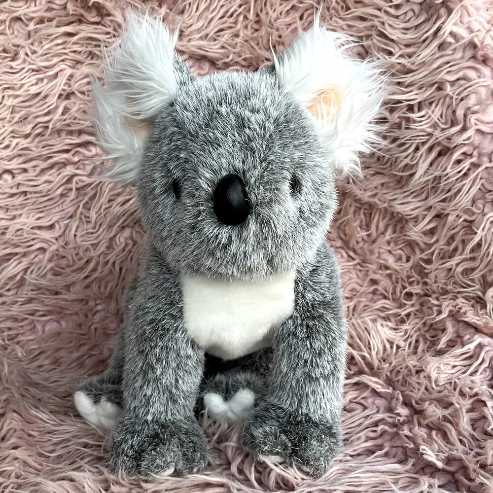 Ty Koala Bear Plush 2003 11" Stuffed Animal Plushy Gray Fuzzy Ears Beanbag Feet